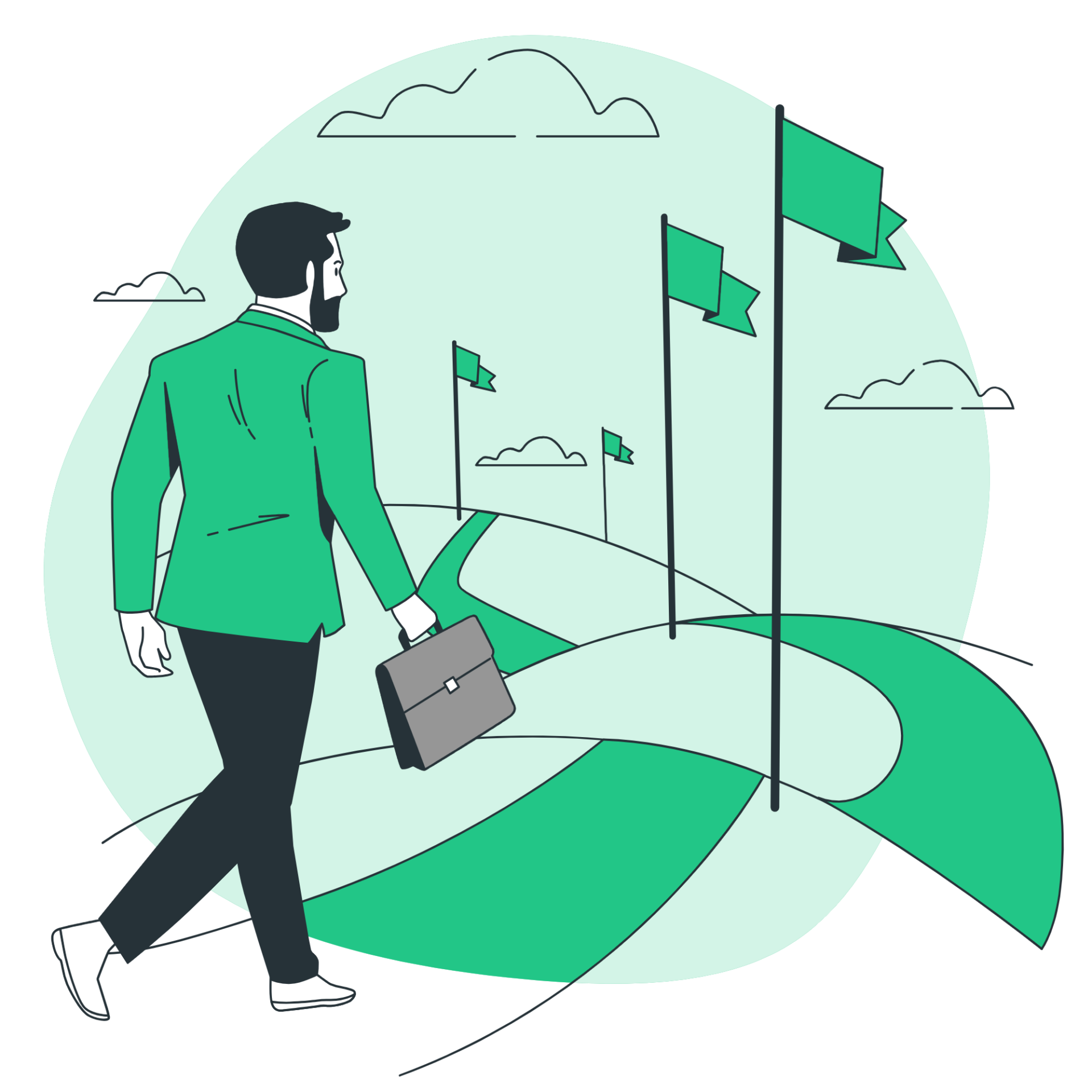 man finding the path to register an offshore company