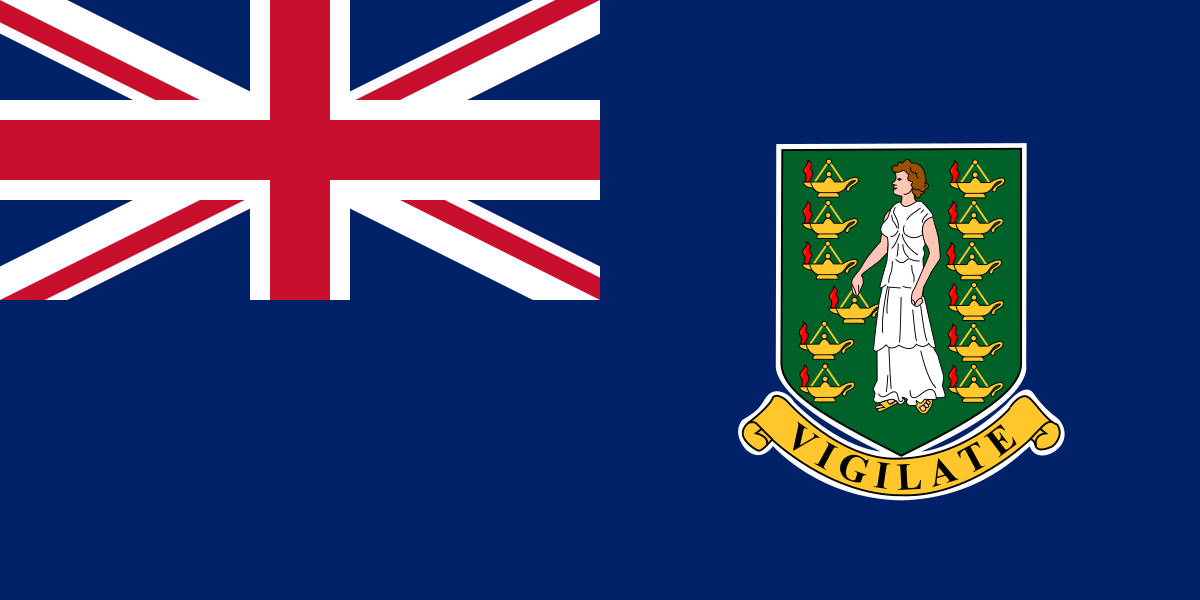 Flag of the British Virgin Islands, representing offshore opportunities to register a company in the British Virgin Islands.