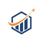 a blue and orange logo